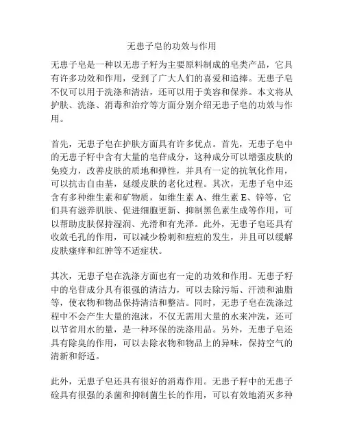 无患子皂的功效与作用