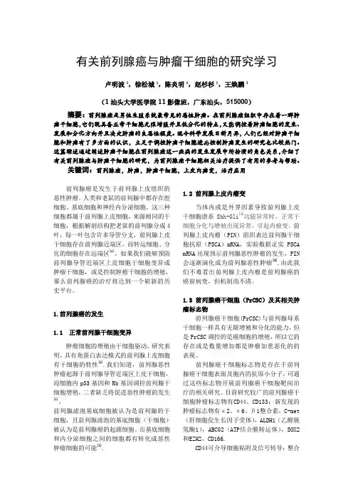 前列腺癌与肿瘤干细胞的学习研究-11影像