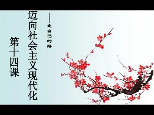 第14课《迈向社会主义现代化》随堂课件 北师大版八年级下