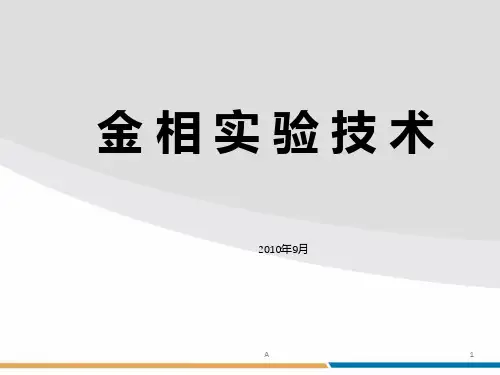 《金相实验技术》PPT课件