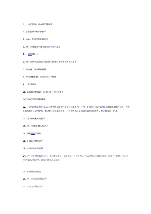 房建施工全过程图解