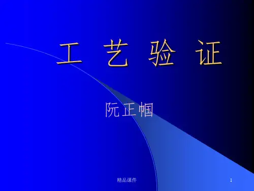 工艺验证ppt课件
