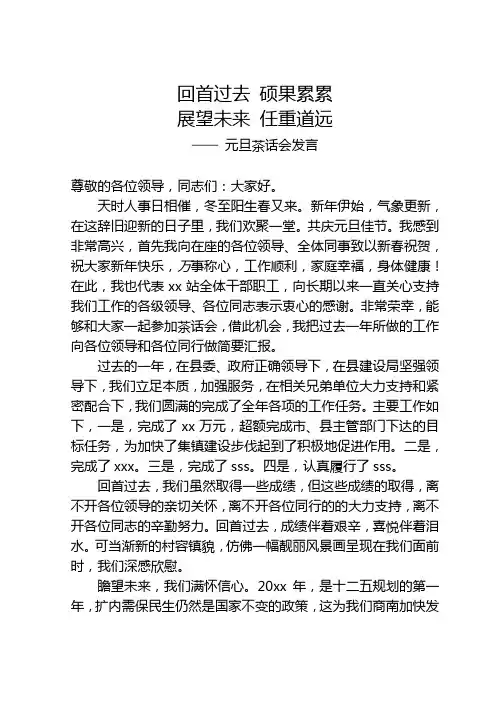 回首过去硕果累累