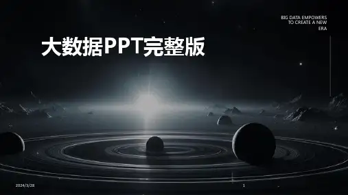 大数据PPT完整版-2024鲜版
