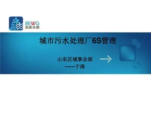 城市污水处理厂安全管理概述.