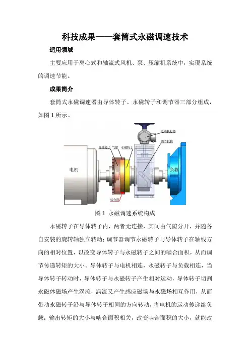 科技成果——套筒式永磁调速技术