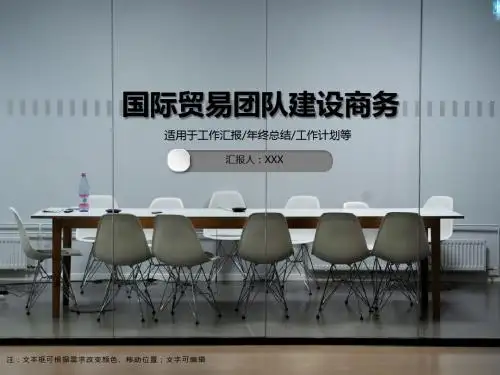 国际贸易团队建设商务PPT模板