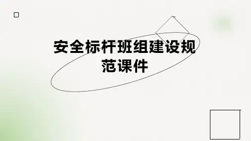 安全标杆班组建设规范课件