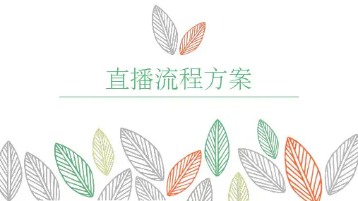 主播直播方案.ppt教学内容