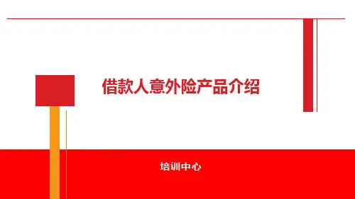 借款人意外险的课件许甜甜