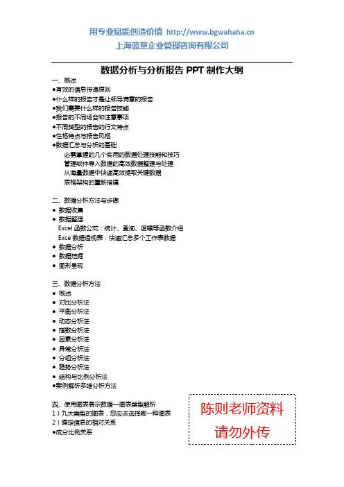 数据分析与分析报告PPT制作