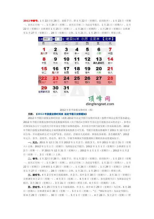 2012年春节
