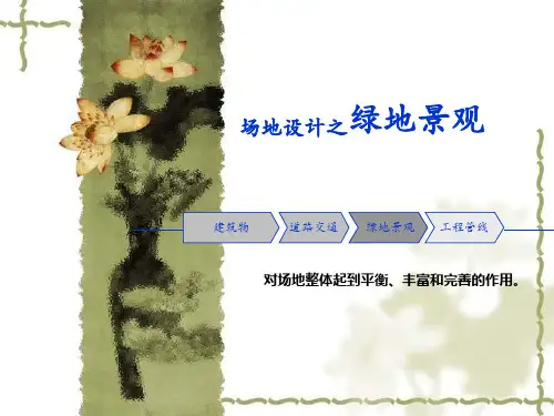 场地设计----景观