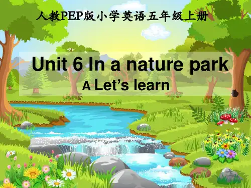 人教PEP五年级英语上册 Unit6_A_Let’s_learn 公开课课件