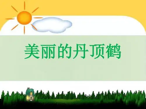 新教科版一年级语文下册《美丽的丹顶鹤》教学课件