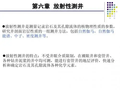 第六章 伽马测井