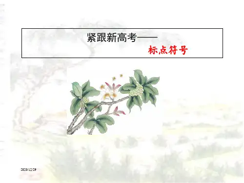 一轮复习新高考标点符号 精品课件35张