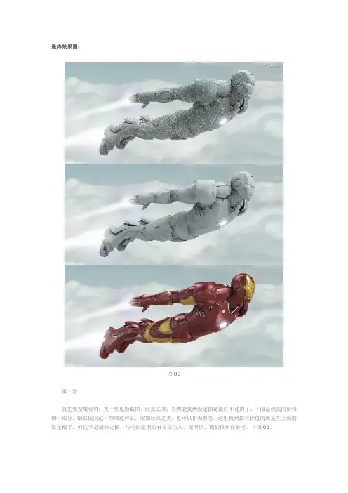 3dmax钢铁侠制作简图