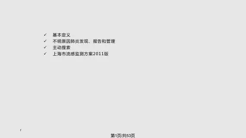 不明原因肺炎培训PPT课件