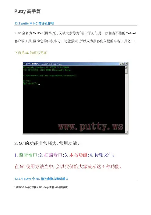 Putty技术手册高手篇