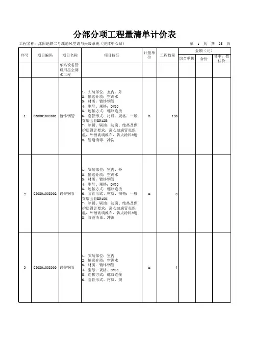 沈阳地铁二号线通风空调与采暖系统(奥体中心站)