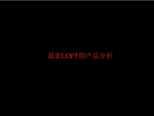 最新LOFT的产品分析名师优质资料