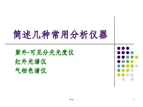 分析化学中几种常用的分析仪器