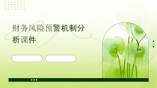 财务风险预警机制分析课件