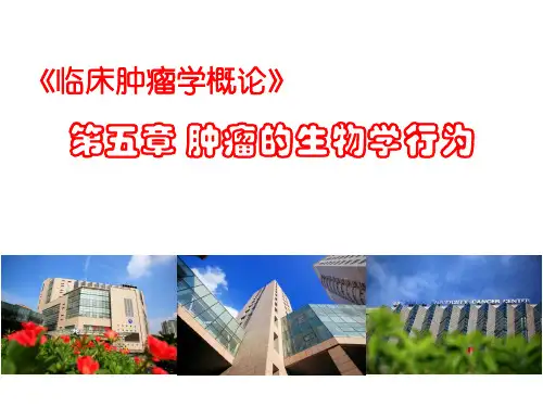 临床肿瘤学概论学习课件