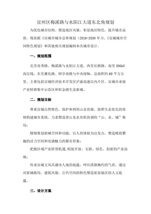 宣州区梅溪路与水阳江大道东北角规划
