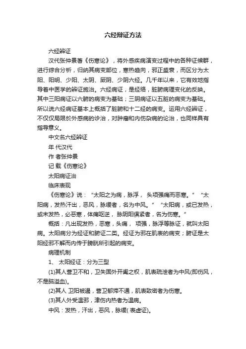 六经辩证方法