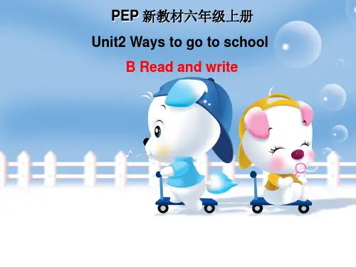 人教(PEP)六年级上册英语Unit 2 Ways to go to schoo课件