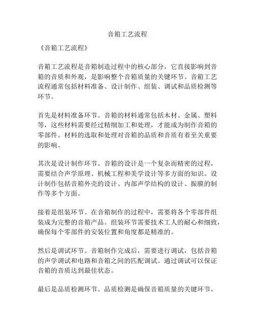 音箱工艺流程