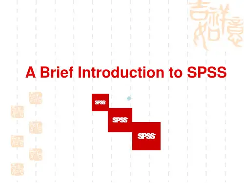 ABriefIntroductiontoSPSS