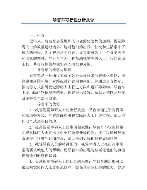 导盲车可行性分析报告
