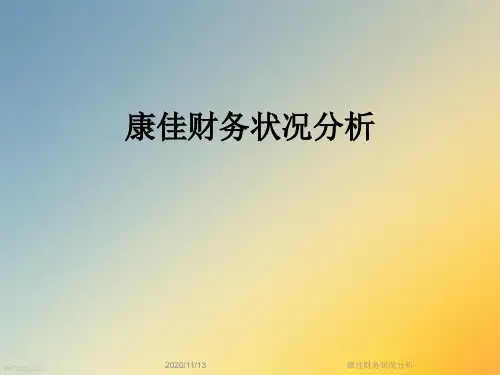 康佳财务状况分析