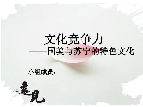 企业文化--国美苏宁文化竞争力