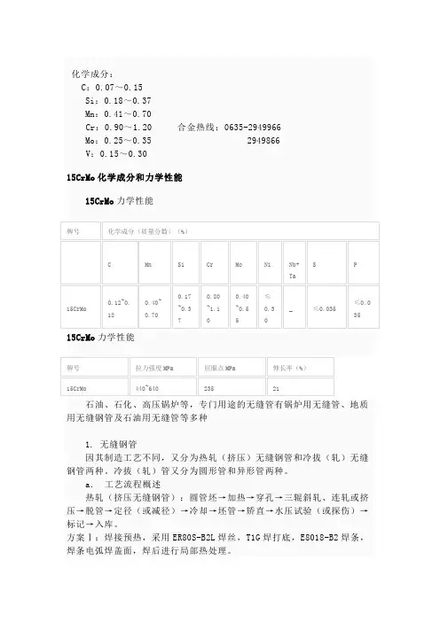 15crmovg钢管15crmovg无缝钢管15crmovg合金管