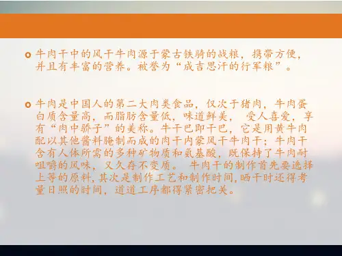 内蒙古牛肉干产品介绍