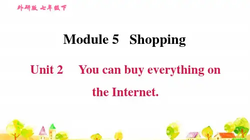 外研版七年级英语下册Module 5Unit 2 You can buy everything on