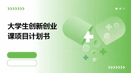大学生创新创业课项目计划书PPT