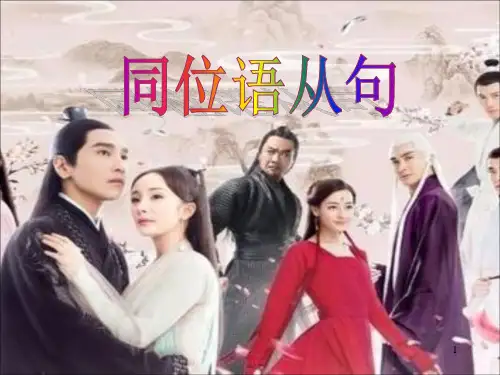 高中同位语从句优秀PPT课件