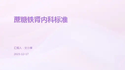 蔗糖铁肾内科标准