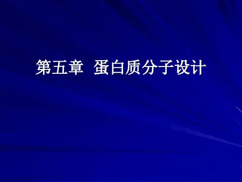 第七章  蛋白质分子设计
