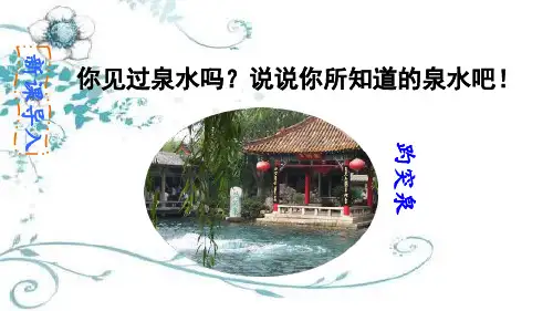 珍珠泉精品PPT课件