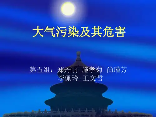 第五组大气污染及其危害