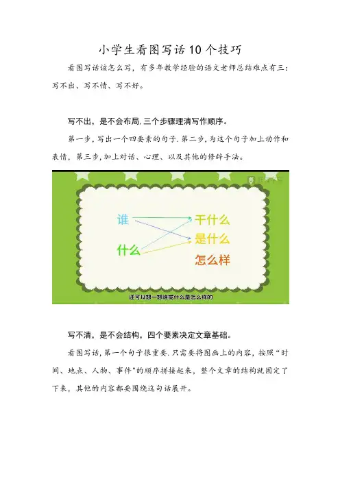 看图写话10个技巧