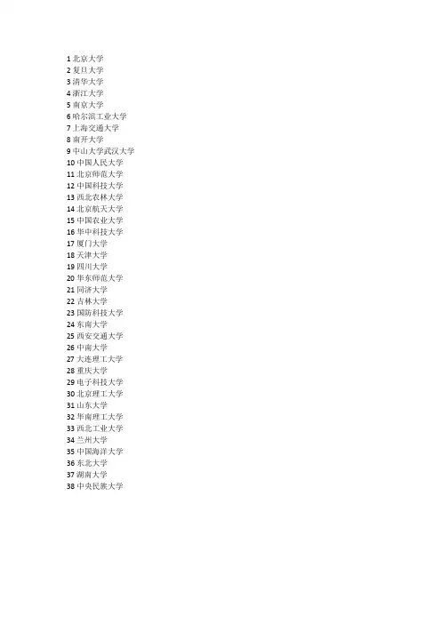 39所985排名