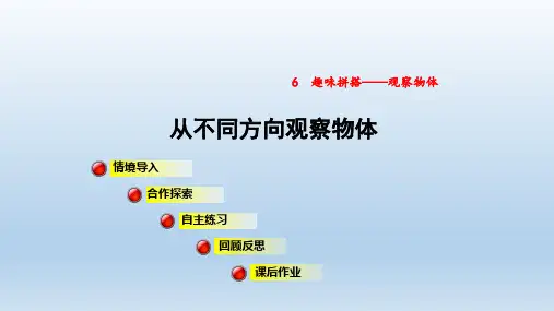2021春青岛版四年级数学下册  第6单元  观察物体(二) 授课+习题课件