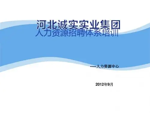 人力资源招聘体系培训(ppt59张)